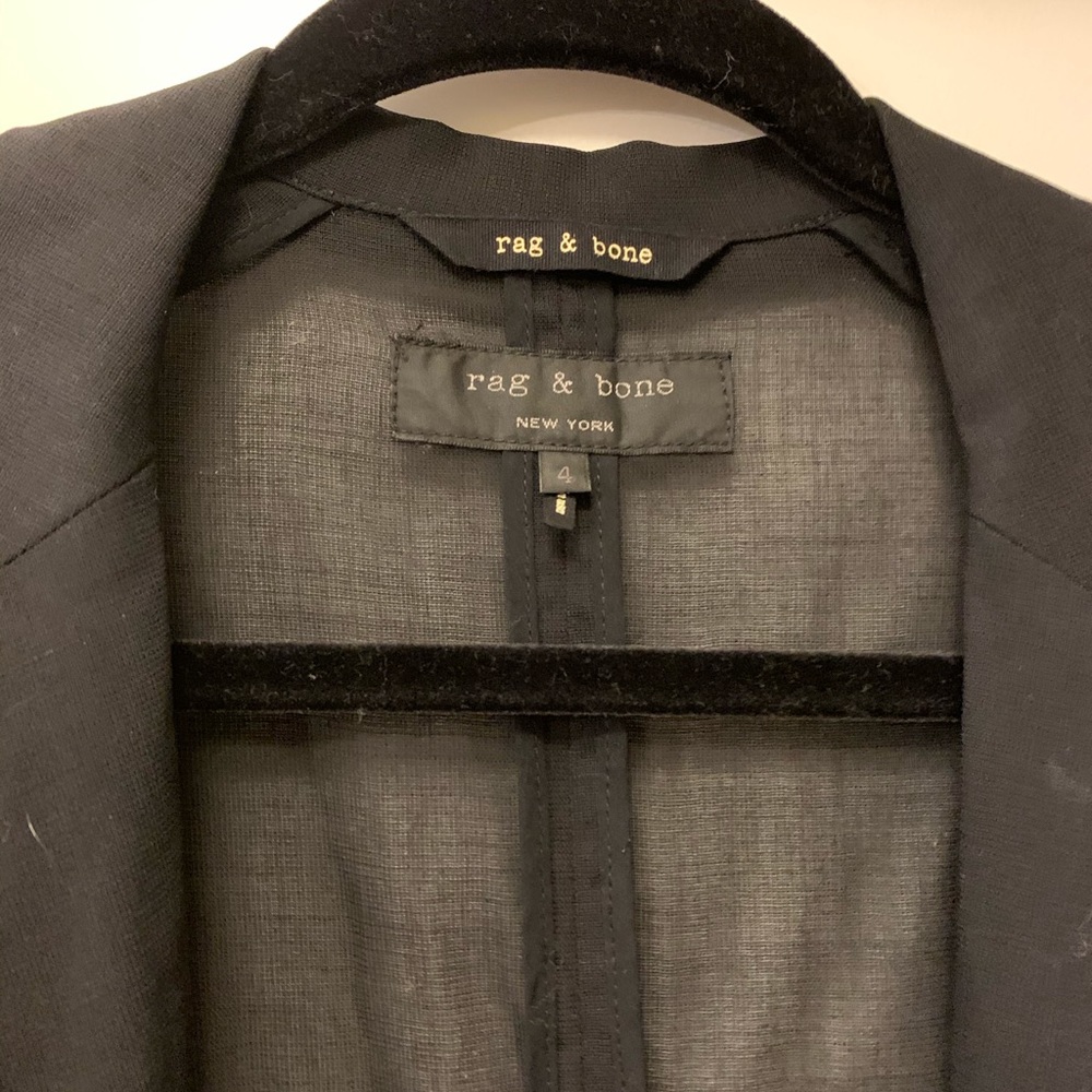 Rag and bone blazer with mesh sleeves
